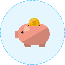 貯金箱のアイコン