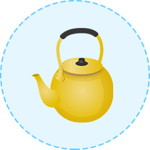 やかんのアイコン